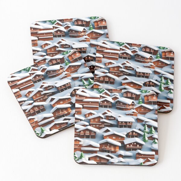 Item preview, Origami Art - Skiing Serenity: Luxury Swiss Chalets for Alpine Escapes designed and sold by ArtfulFolds.