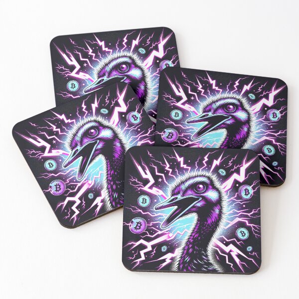 Item preview, $NOSS "Ostrich's Electric Run: Purple Lightning BTC" designed and sold by zzz888.