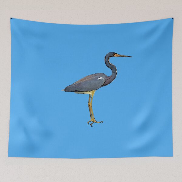 Item preview, Louisiana Tri-Colored Heron Black Alternate Design  designed and sold by designsasstultd.
