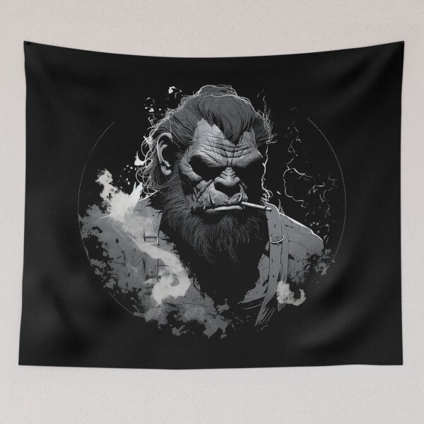 Item preview, Orc in Pensive Fury, Smoking with Intensity designed and sold by GruumchsGoods.