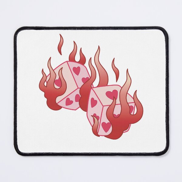 Item preview, Dice on Fire designed and sold by Katherine Mandeville.