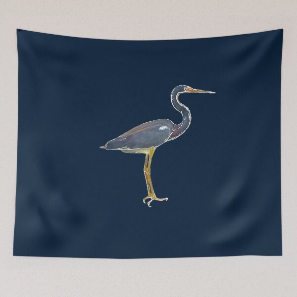 Item preview, Louisiana Tri-Colored Heron White Alternate Design  designed and sold by designsasstultd.