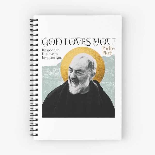 Item preview, Padre Pio / God loves you  designed and sold by AnanakiArt.