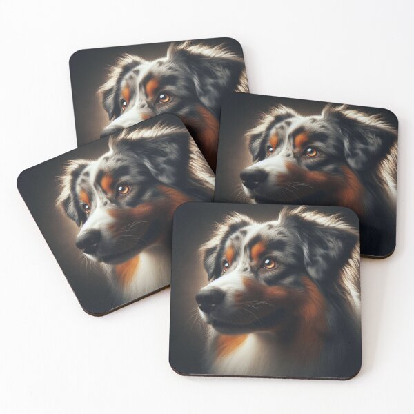 Item preview, Australian Shepherd Portrait designed and sold by Whole Another Level.