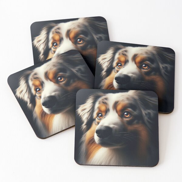 Item preview, Australian Shepherd Portrait designed and sold by Whole Another Level.