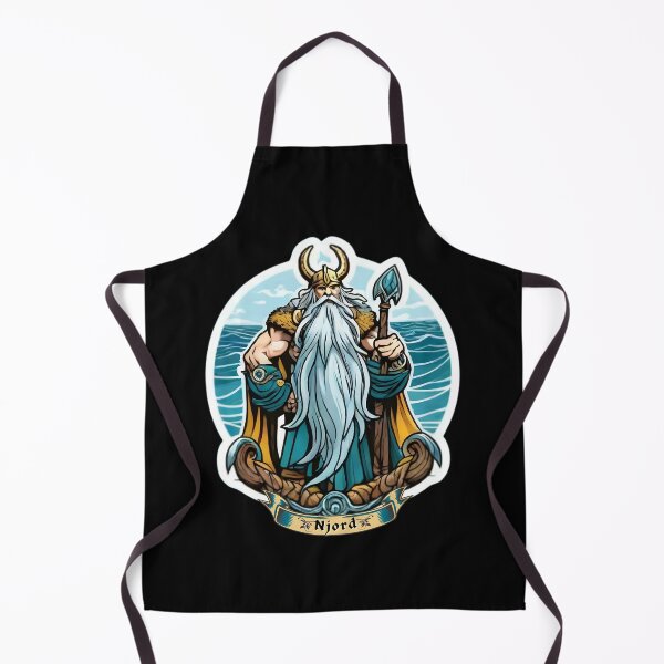 Item preview, Njord, Norse God of the Sea Flat Illustration designed and sold by HecatesDelights.