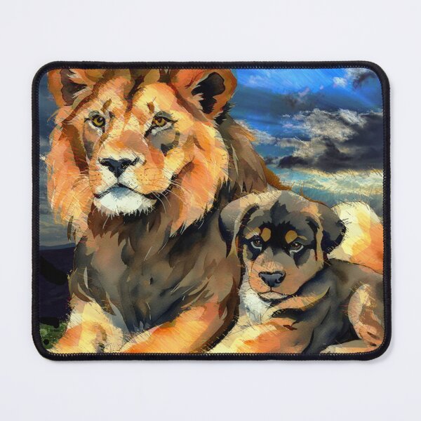 Item preview, The Lion and the dog Friendship designed and sold by Helios Be. Lavsh.