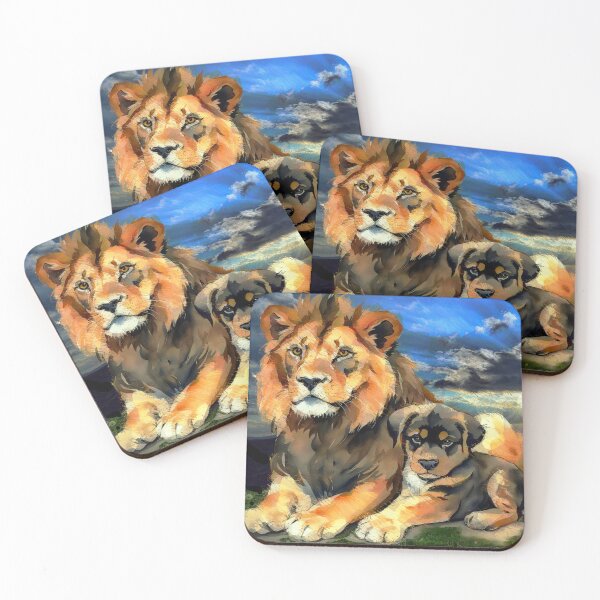 Item preview, The Lion and the dog Friendship designed and sold by Helios Be. Lavsh.