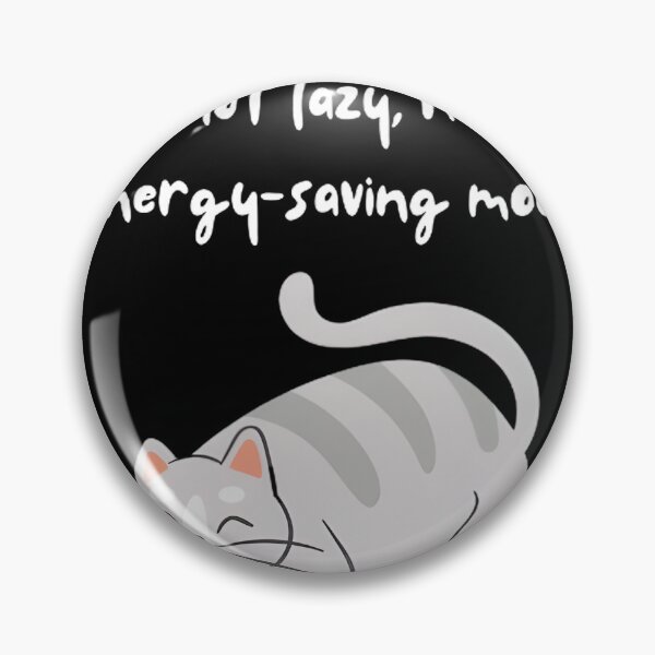 Item preview, Purr-fectly Relaxed: Cat Lover's Energy-Saving Mode designed and sold by Kirolous  Safwat.