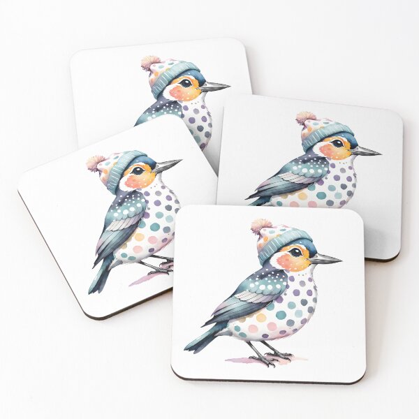 Item preview, Cute spotted bird with a hat designed and sold by Naturitude.