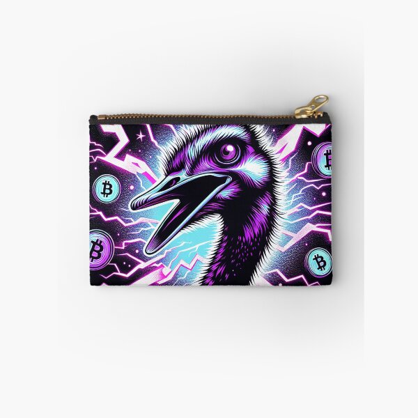 Item preview, $NOSS "Ostrich's Electric Run: Purple Lightning BTC" designed and sold by zzz888.