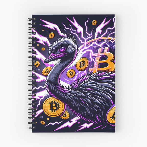 Item preview, $NOSS "Purple Thunder: Ostrich's Electric Run for BTC" designed and sold by zzz888.