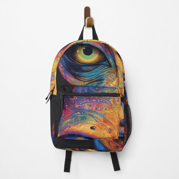 Item preview, Abstract portrait of colorful humanoid alien designed and sold by aivisionsart.