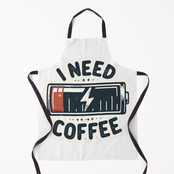 Item preview, I Need Coffee - Low Battery Level designed and sold by Domi Creatives.