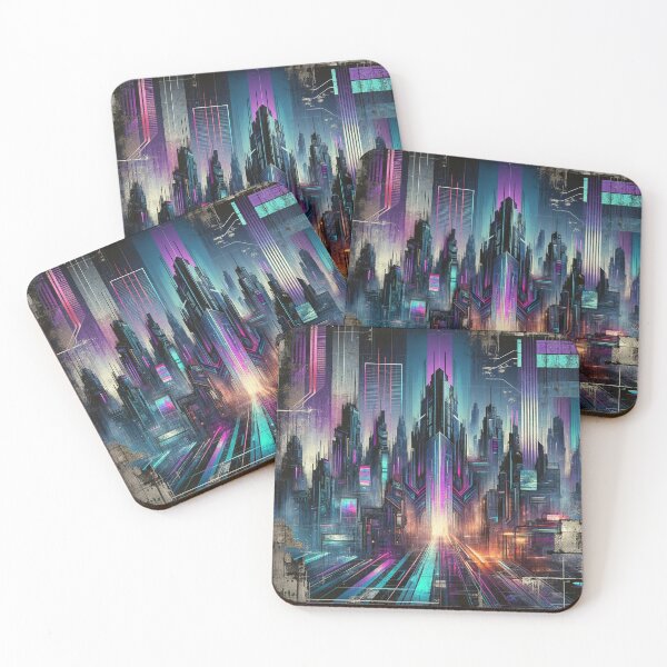 Item preview, Neon Decay: una fusión distópica designed and sold by VirtuArtVisions.