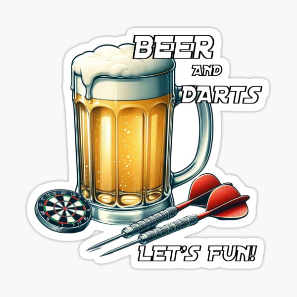 Item preview, Beer and Darts, Let's fun designed and sold by BioFaStore.