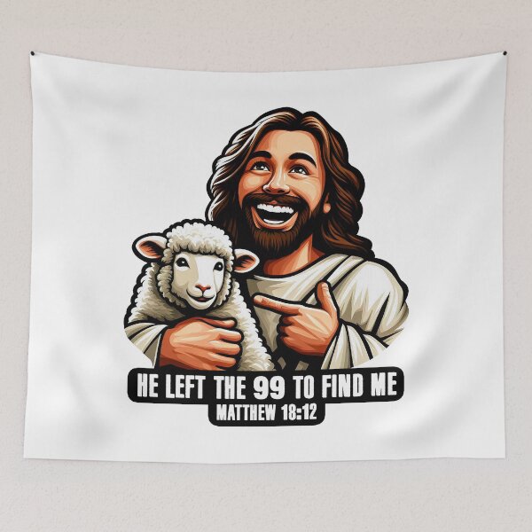 Item preview, Matthew 18:12 He Left The 99 To Find Me designed and sold by plushism.