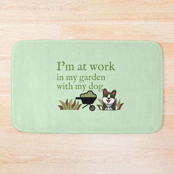 Item preview, at work in my garden with my dog.  designed and sold by ninjapineapple.