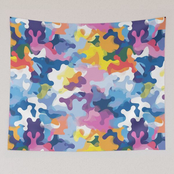 Item preview, Vibrant Camouflage Pattern With Multicolored Abstract Shapes - 2 designed and sold by Reichcorp.