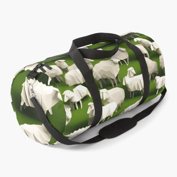 Item preview, Origami Art - Bucolic Bliss: A Field Filled with Flocks of Sheep Grazing Serenely designed and sold by ArtfulFolds.