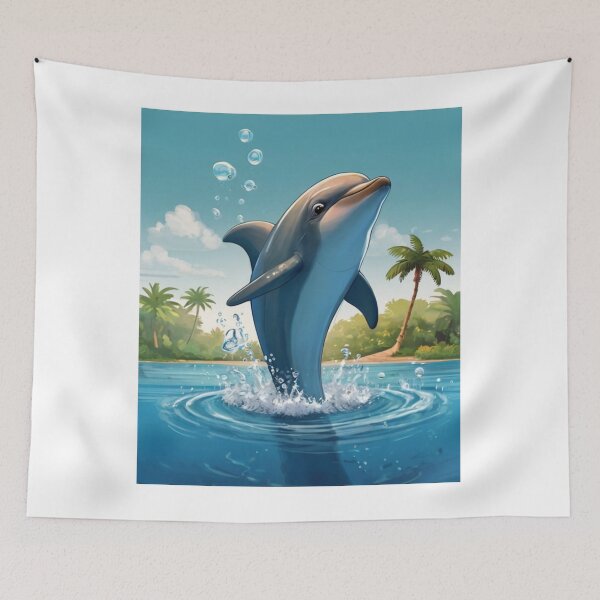 Item preview, Ocean Serenade: Graceful Dolphin Artwork designed and sold by I-Am-The-Best.