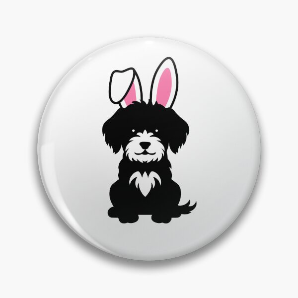 Item preview,  Black Maltipoo Easter Bunny designed and sold by Tiffany Roy.