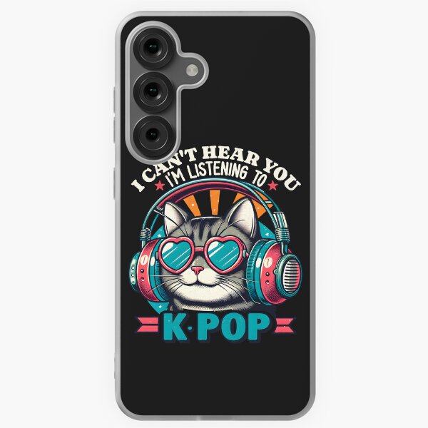 Item preview, I Cant Hear You Im Listening To K-Pop Cat designed and sold by beansterp.