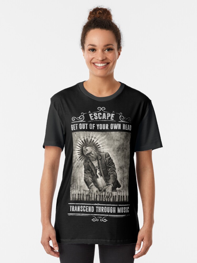 Alternate view of Transcend Through Music Graphic T-Shirt