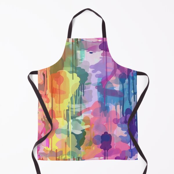 Item preview, Vibrant Multicolored Abstract Drip Painting With Vertical Streaks - 5 designed and sold by Reichcorp.
