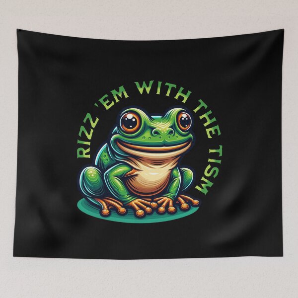 Item preview, Rizz Em With The Tism - Autism Awareness (Frog) designed and sold by SeledineArt.