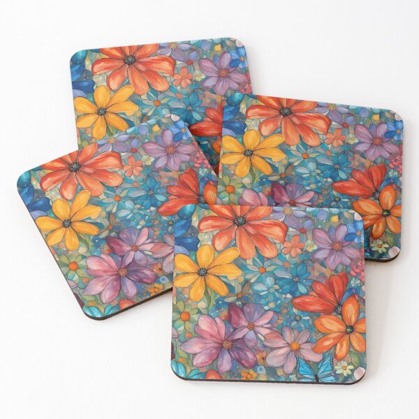 Artikelvorschau, Abstraktes impressionistisches Blumenmuster entworfen und verkauft von HancockArtisans.