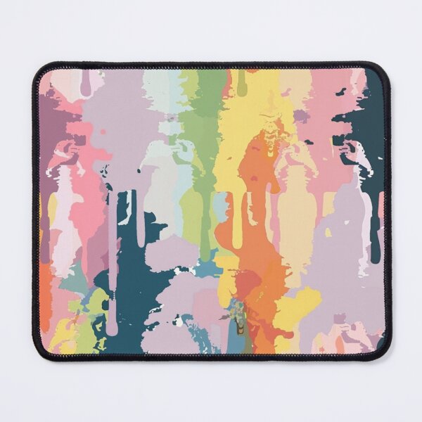 Item preview, Vibrant Multicolored Abstract Drip Painting With Vertical Streaks - 8 designed and sold by Reichcorp.
