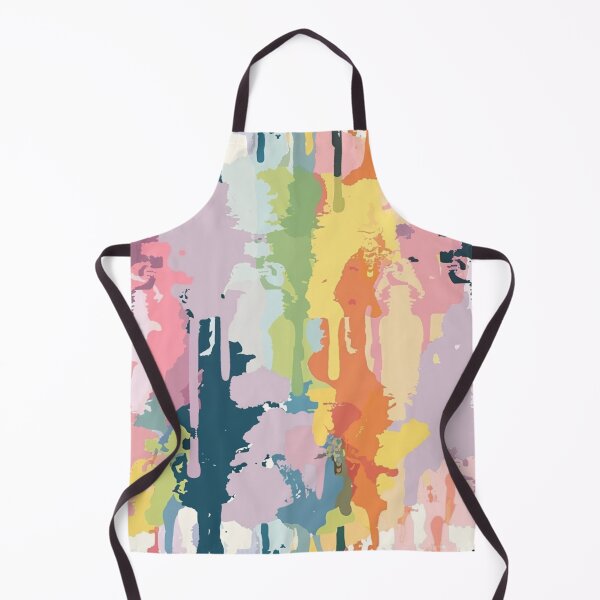 Item preview, Vibrant Multicolored Abstract Drip Painting With Vertical Streaks - 8 designed and sold by Reichcorp.