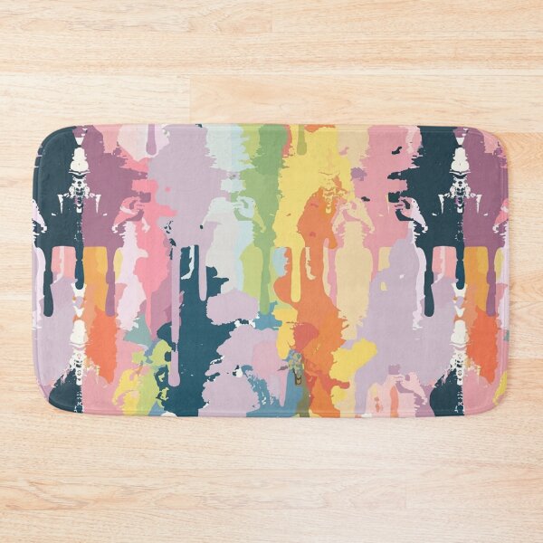 Item preview, Vibrant Multicolored Abstract Drip Painting With Vertical Streaks - 8 designed and sold by Reichcorp.