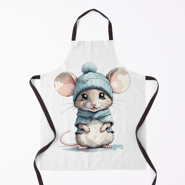 Item preview, Cute mouse with a bobble hat designed and sold by Naturitude.