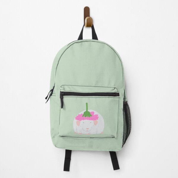 Vista previa del artículo con la obra «Adorable rata con sombrero de flores», diseñado y vendido por GrassFedVegan.