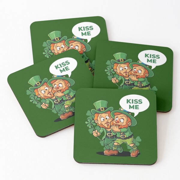 Item preview, Whimsical Leprechaun Love: KISS ME designed and sold by Sensepiphoria.