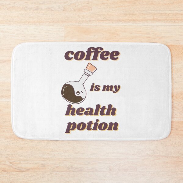 Item preview, Coffee is my health potion funny quotes for gamer morning day ritual designed and sold by Cr320.