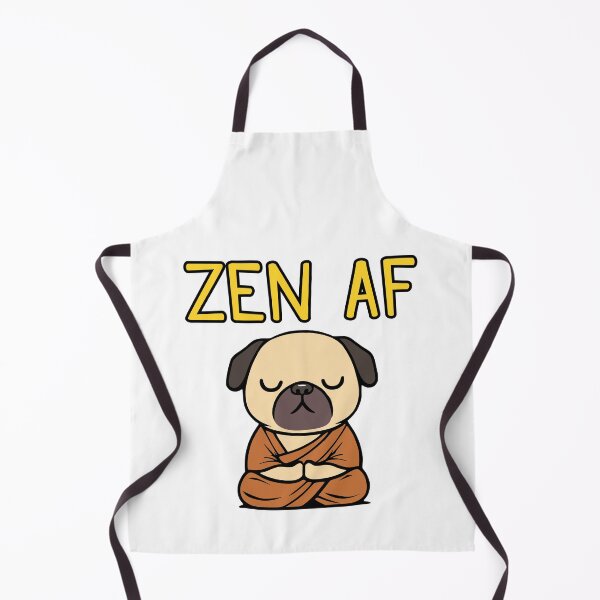 Item preview, Cute Zen AF Meditating Cartoon Monk Pug Dog designed and sold by Elvin Dantes.