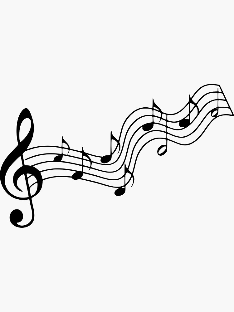 "Music Notes" Sticker for Sale by HighTenor1 Redbubble