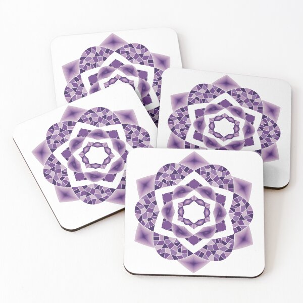 Item preview, Layered Purple Geometric Star Flower designed and sold by DHTDesigns.
