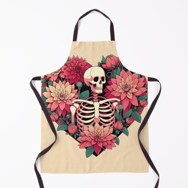 Item preview, Skeleton Dahlia Flowers Drawing Illustration Lovely Death designed and sold by CoffeeIsATrip.