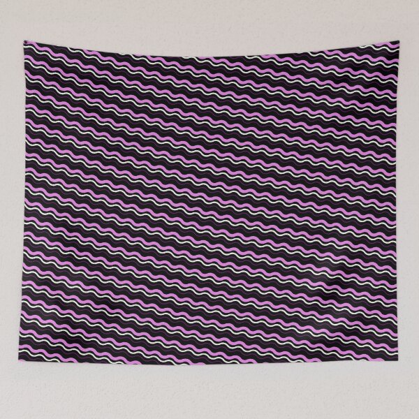 Item preview, Purple Tri Wave Parallel Curved Lines Boundless Decor designed and sold by Alchemy-A-La-G.