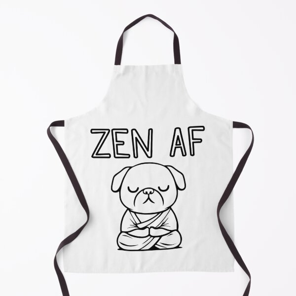 Item preview, Cute Zen AF Meditating Cartoon Monk Pug Dog (outlines) designed and sold by Elvin Dantes.