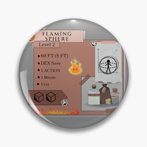 Item preview, Flaming Sphere designed and sold by Marissa Brown.
