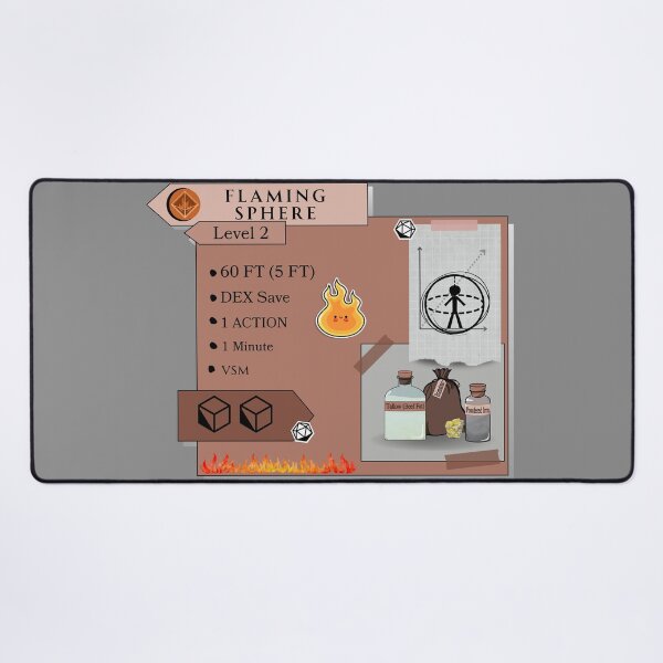 Item preview, Flaming Sphere designed and sold by Marissa Brown.