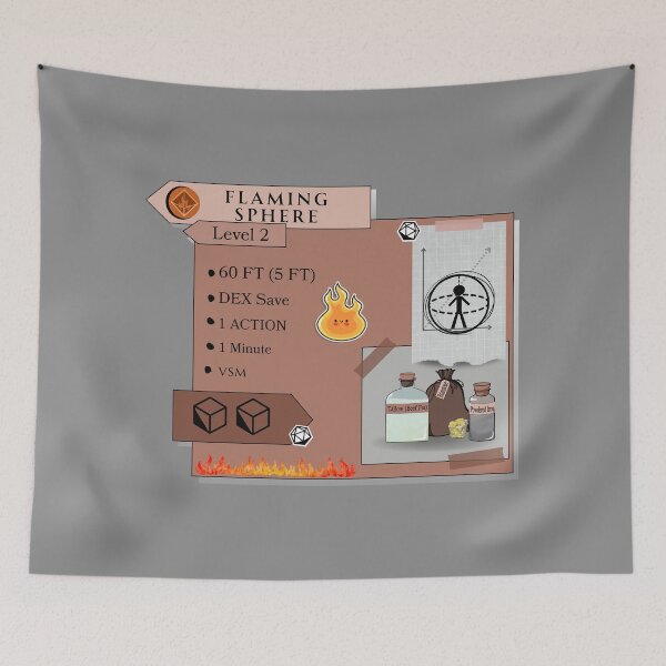 Item preview, Flaming Sphere designed and sold by Marissa Brown.