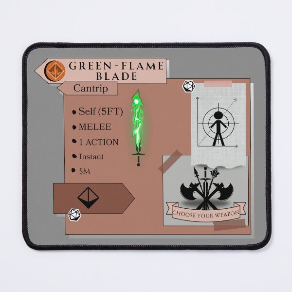 Item preview, Green-Flame Blade designed and sold by Marissa Brown.