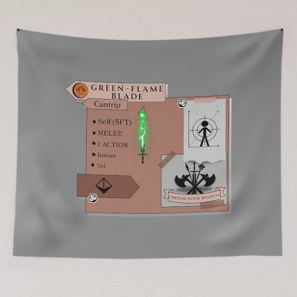 Item preview, Green-Flame Blade designed and sold by Marissa Brown.