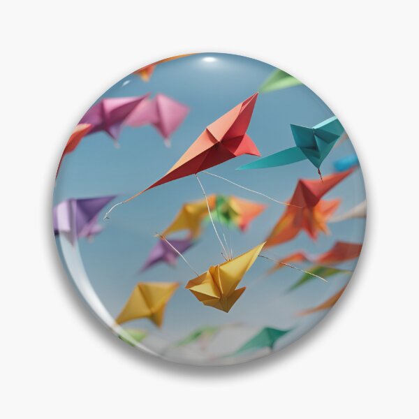 Item preview, Origami Art - Dancing Colours in the Wind: A Symphony of Kites Soaring High designed and sold by ArtfulFolds.